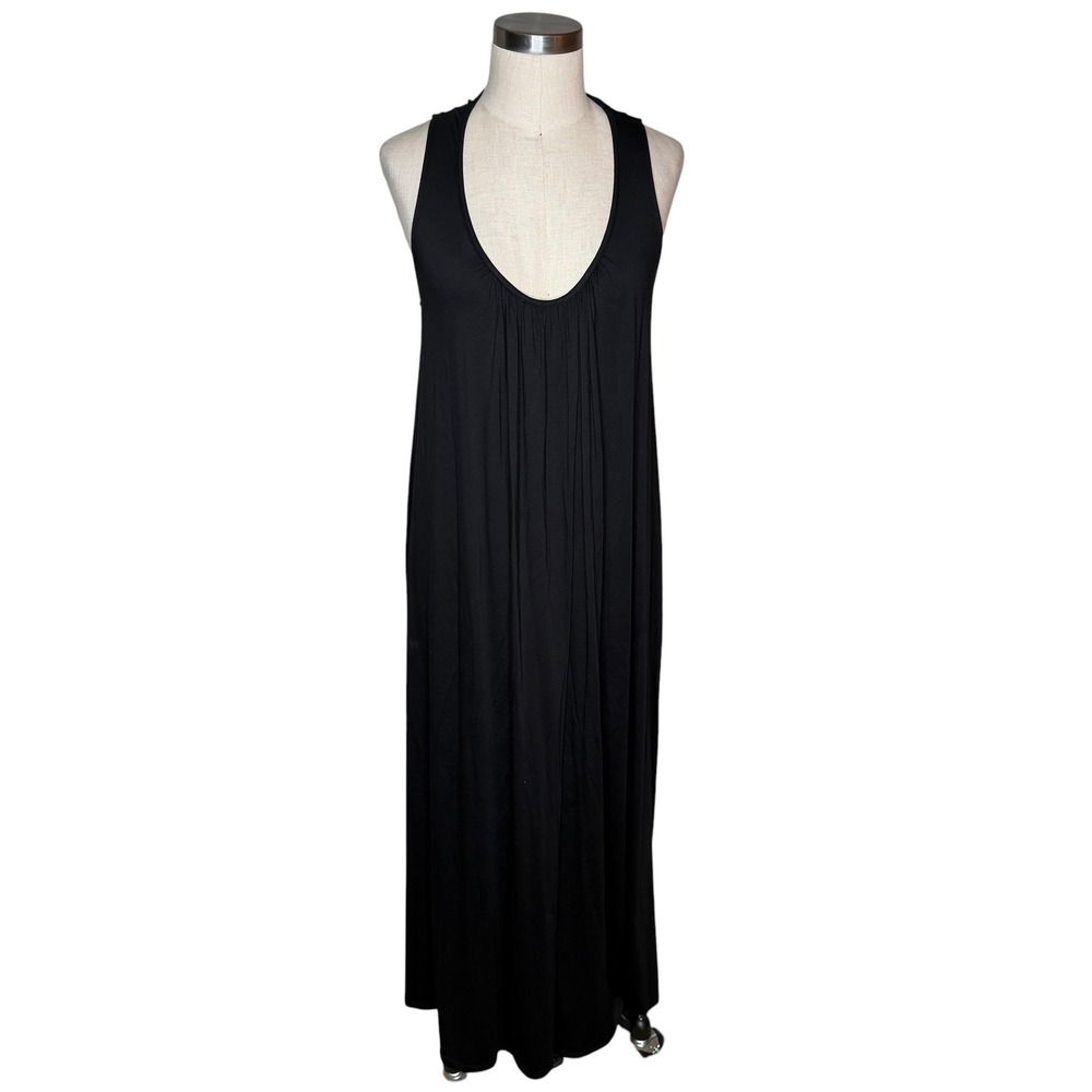 HATCH Maxi Dress Black Scoop Neck Women's Maternity Pregnancy One Size LBD